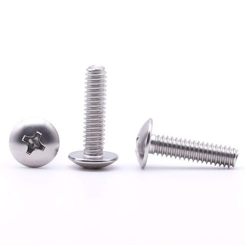 1/4-20 x 1/2" Truss Head Machine Screws, Phillips Drive, Pack of 50 Stainless Steel