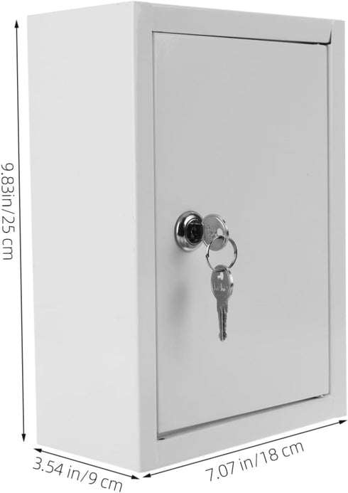 Lockable Outdoor Milk Box - Retro Design for Secure Storage