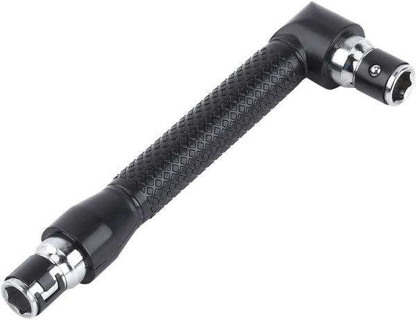 Asixx Hex Socket Wrench, L-Shape 1/4 Inch Hex Socket Wrench Double Head for Screwdriver Bits Hand Tool
