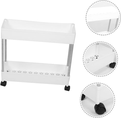 Multi-Tier Rolling Storage Cart - Snack Organizer