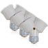 Maxxima Light Bulb Socket Splitter - 1-into-2 Converter for LED, CFL, Incandescent E26 and E27 Bulbs, 3 Pack