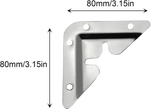 JCBIZ 4PC Wall Mounted Concealed Hooks with Triangular Plugs Mirror Mounting Plates Picture Frame Clips Picture Frame