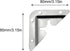 JCBIZ 4PC Wall Mounted Concealed Hooks with Triangular Plugs Mirror Mounting Plates Picture Frame Clips Picture Frame