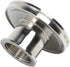 SS304 Straight Reducer Adapter, ISO-LF NW63 Flange to ISO-KF NW40 Stainless Steel 304 Tubulated Adapter