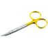 Stainless Steel Medical Precision Scissors Curved Edge Metal Scissors Sharp Dissection Scissors Surgical Instruments Lab Supplies (Curved 4.5” TC tip)