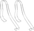 2Pcs Cabilock Sandal Display Racks Shoe Organizer Holders for High Heels Footwear Resistant Stands to Showcase Shoes