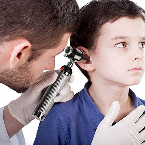 4X 3 Ear Otoscope Kit - Magnifying Ear Scope with Lights Endoscope Diagnostic Medical Instrument Otoscope - Speculum