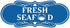 Designer Fresh Seafood Sign (Blue) - Large