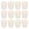 MECCANIXITY Rubber Tapered Plug, 22mm to 28mm Solid Test Tubes Bungs Stopper, White, 12 Pieces