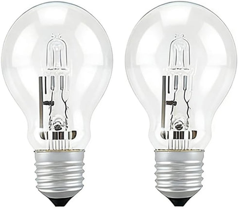Hrsovii 60W High Brightness A19 Bulb Halogen Lamp E26 Standard Base 2700K Warm