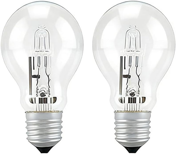 Hrsovii 60W High Brightness A19 Bulb Halogen Lamp E26 Standard Base 2700K Warm