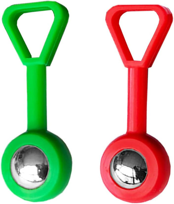 Stud Finder Stud Detector, Better than 52300 Studball for Wood AC Wire Metal Studs Joist Pipe, Red+Green-2Pack