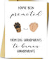OJsensai Funny Pregnancy Announcement for Grandparent, Cute Pregnancy Revel Card for Grandparent,