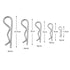 20 Pcs Hardware Pins Cotter Pins Assortment Kit, Heavy Duty Zinc Plated, for Hitch Pin Lock Systems, M1-M3