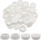 Zorfeter 30 Pcs White Hole Plugs - 25mm (1 inch) Flush Type Plastic Plugs for Furniture and Fencing
