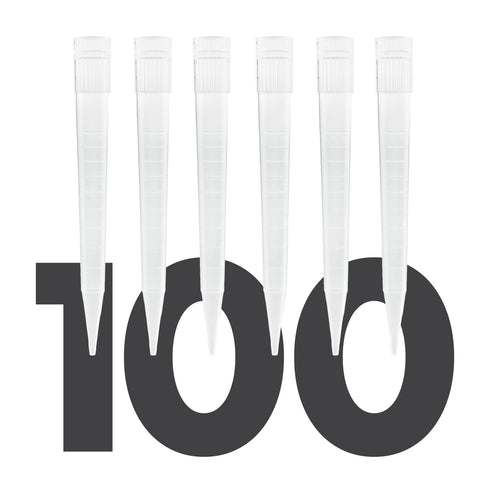 5mL Pipette Tips, Kashi Scientific Universal Non-Filter Sterile Pipette Tips with Clear Graduation, Bag of 100 Tips