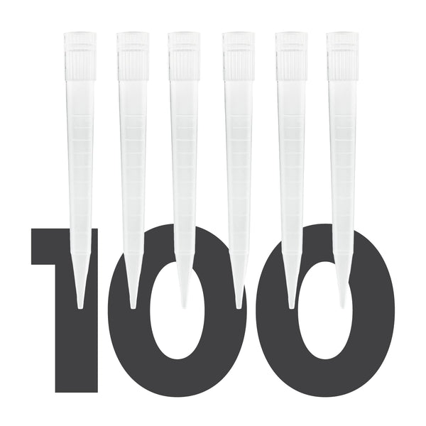 5mL Pipette Tips, Kashi Scientific Universal Non-Filter Sterile Pipette Tips with Clear Graduation, Bag of 100 Tips
