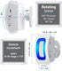Caregiver Pager Indoor Motion Sensor Alarm for Fall Prevention - 2 Pager + 1 Sensor for Elderly Dementia Patients