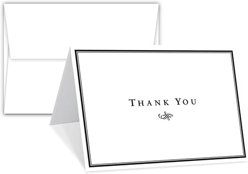 Thank You Cards For Small Business, Bulk Set of 25, 4 x
