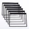 Multi-purpose Water Resistant Clear PVC Organizer Bag Pouch, 6-pack with Zipper Closure