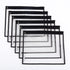 Multi-purpose Water Resistant Clear PVC Organizer Bag Pouch, 6-pack with Zipper Closure