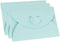PATIKIL 36 Pack Gift Card Envelopes, Heart Shaped Clasp Mini Envelope for Birthdays Weddings, Light Blue