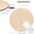 ProElife Cute Round Mouse Pad Mat Waterproof PU Leather 8.66-Inch Mousepad for Home Office Gaming