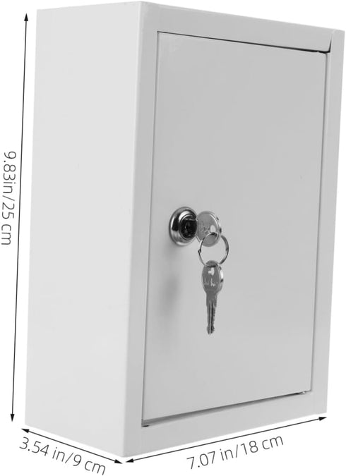 Package LALAFINA Wall Mounted Milk Box with Lock Durable and Compact Design for Milk Bottles and Mail Storage Locker