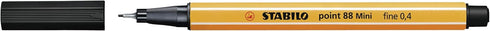 STABILO Fineliner point 88 MINI, Wallet of 18 Assorted Colors