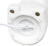 Simple Designs LT3337-WHT Fun Shaped Sitting Night Light Table Lamp, White Porcelain Elephant