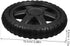 2pcs Garneck Heavy Duty Replacement Wheels for Shopping Cart Stair Climbing Cart Rolling Accessories Black Rubber Foam