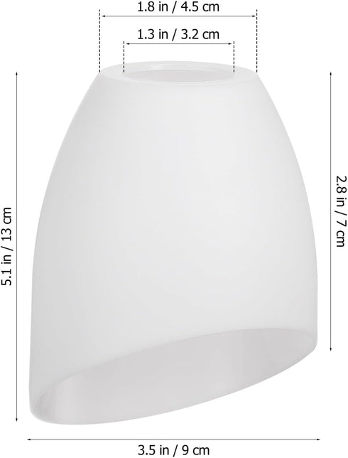 Baluue 5-Pack 5.35X4.33X1.37 Inches Horseshoe Lampshade Plastic Lamp Shade Covers for Table and Floor Lamps Easy