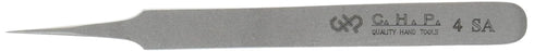 Hakko CHP 4-SA Stainless Steel Non-Magnetic Precision Tweezers, Very Fine Point Tips, 4-1/4" Length