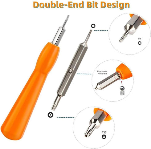 Doorbell Screwdriver Replacement, Double-Ended Bit for All Doorbells Including Video Doorbell Models