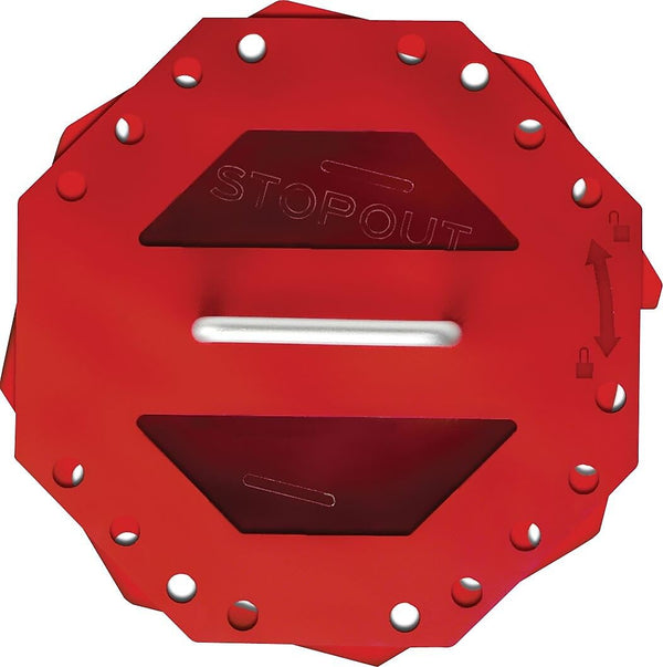 STOPOUT Look 'n Stop Compact Group Lock Box by AccuformNMC, Red, American Made