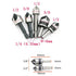 Chiloskit 5pc 5 Flutes 82 Degree Chamfer Countersink Deburring Drill Bit Set for Wood Metal Plastic Tool Kit
