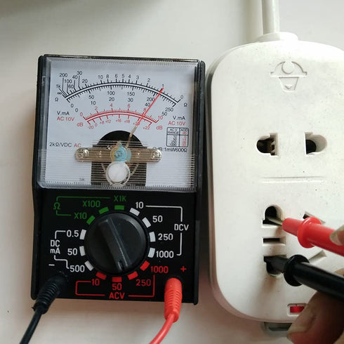 Fielect MF110A Digital Multimeter with DC AC Voltmeter, Ohm Volt Amp Tester, Diode Voltage Tester Meter with Test Probe