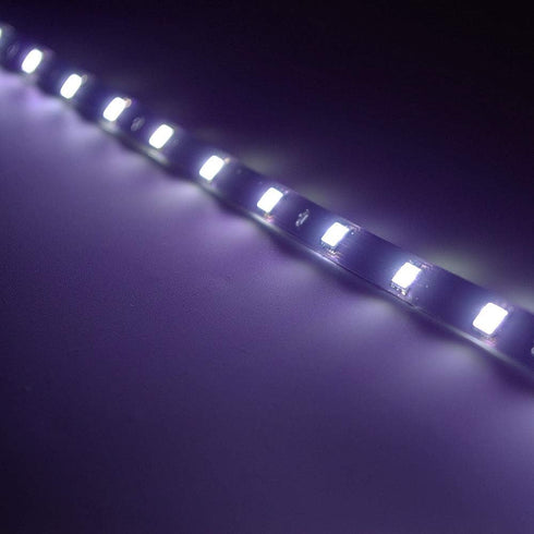 HYADA 12V 1Ft 12 6 inches (White,Pack 6) DC Waterproof LED Strip Underbody Light with Wires for Motor