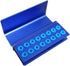 3Pcs Lab Bur Holder Block, Aluminum Autoclavable Box with 16 Holes and Silicone Cover, Blue