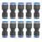 zjxed 5/16" OD x 1/4" OD Pneumatic Quick Connector, Push to Connect Fittings, Straight Reducer Union/Coupler, 10 Pack