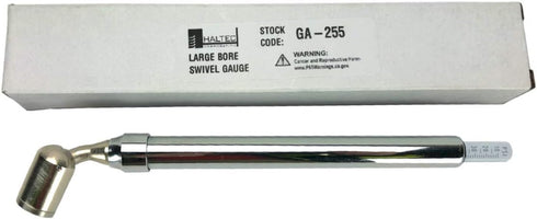 Haltec GA-255 Large Bore Swivel Foot Air Gauge, 360 Degree Swivel, 10-150 psi