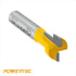 1/4 7/16" 1/4" (73027) POWERTEC T Track Router Bit, Tungsten Carbide Tipped Router Bit, Shank, Dia., Slatwall, T Slot