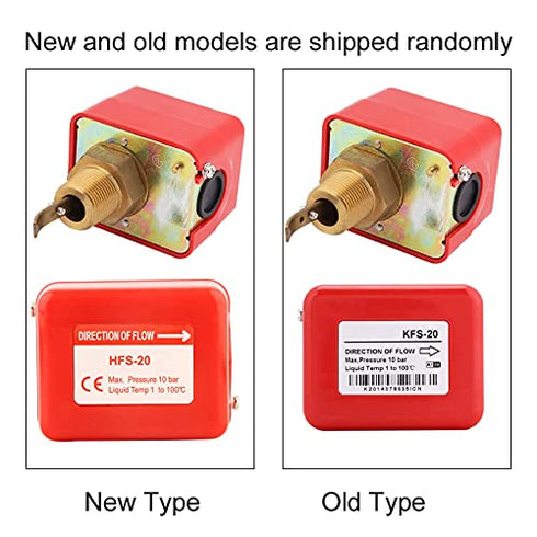 Water Flow Switch Automatic Control Flow Sensor Switch R3/4 Thread Paddle Type for Liquid Water Oil