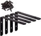 Corner Bracket Shelf Bracket,Heavy Duty Black Stainless Steel L Corner Brace,Right Joint