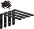 Corner Bracket Shelf Bracket,Heavy Duty Black Stainless Steel L Corner Brace,Right Joint