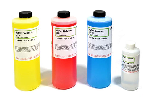 Innovating Science pH Calibration Solution 4.00, 7.00, 10.00 & Electrode Storage Solution, 500ml