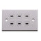 USB C Charger Wall Outlet Plate, LOKEKE 6 Ports USB Type C Power Wall Outlet Plug Plate, White