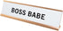Boss Babe Nameplate Desk Sign, 2 x 8"
