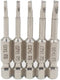 Fixinus 5 Pieces Magnetic Triangle Screwdriver Bits Set, 1/4 Inch Hex, S2 Steel, 50 mm Length