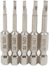 Fixinus 5 Pieces Magnetic Triangle Screwdriver Bits Set, 1/4 Inch Hex, S2 Steel, 50 mm Length